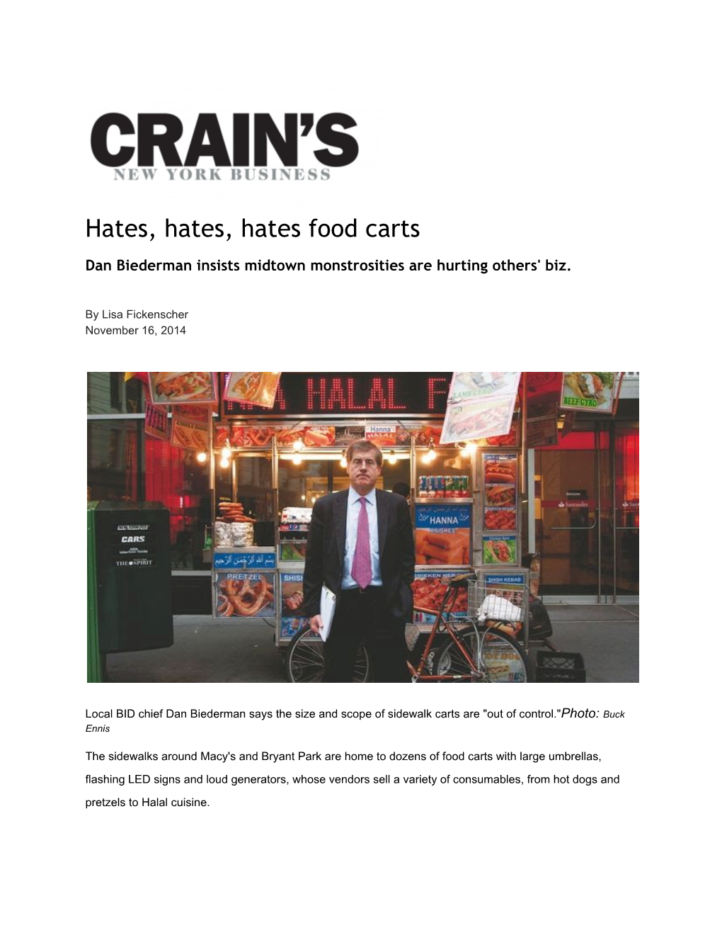 Hates, Hates, Hates Food Carts