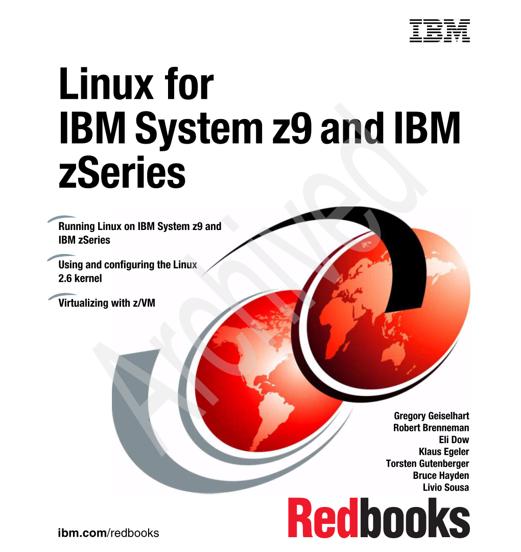 Linux for IBM System Z9 and Zseries