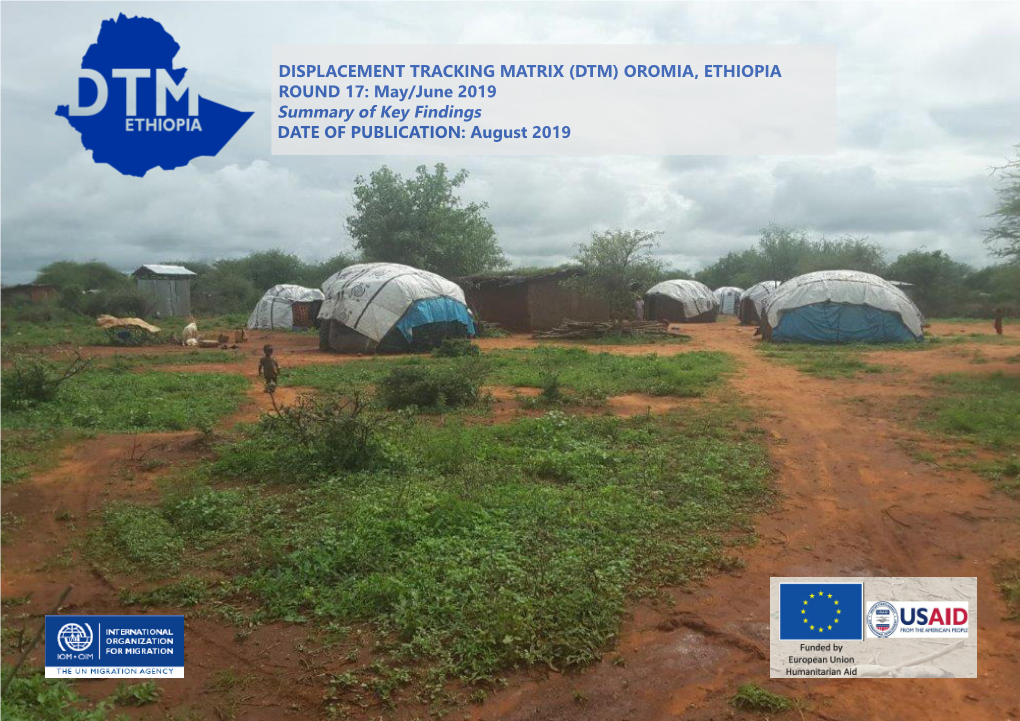 Displacement Tracking Matrix (Dtm) Oromia, Ethiopia