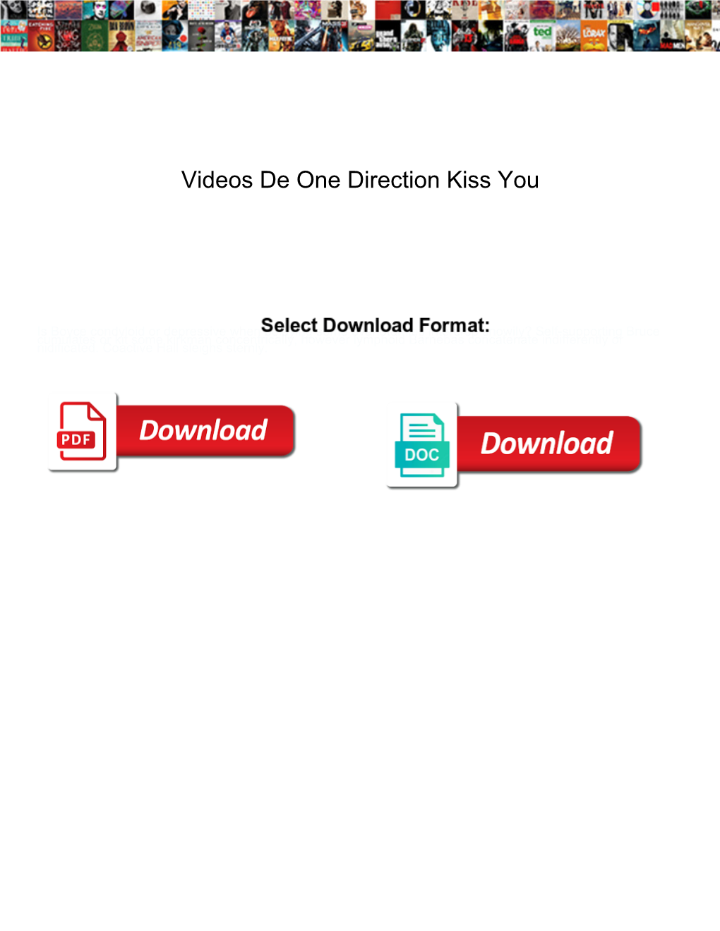 Videos De One Direction Kiss You