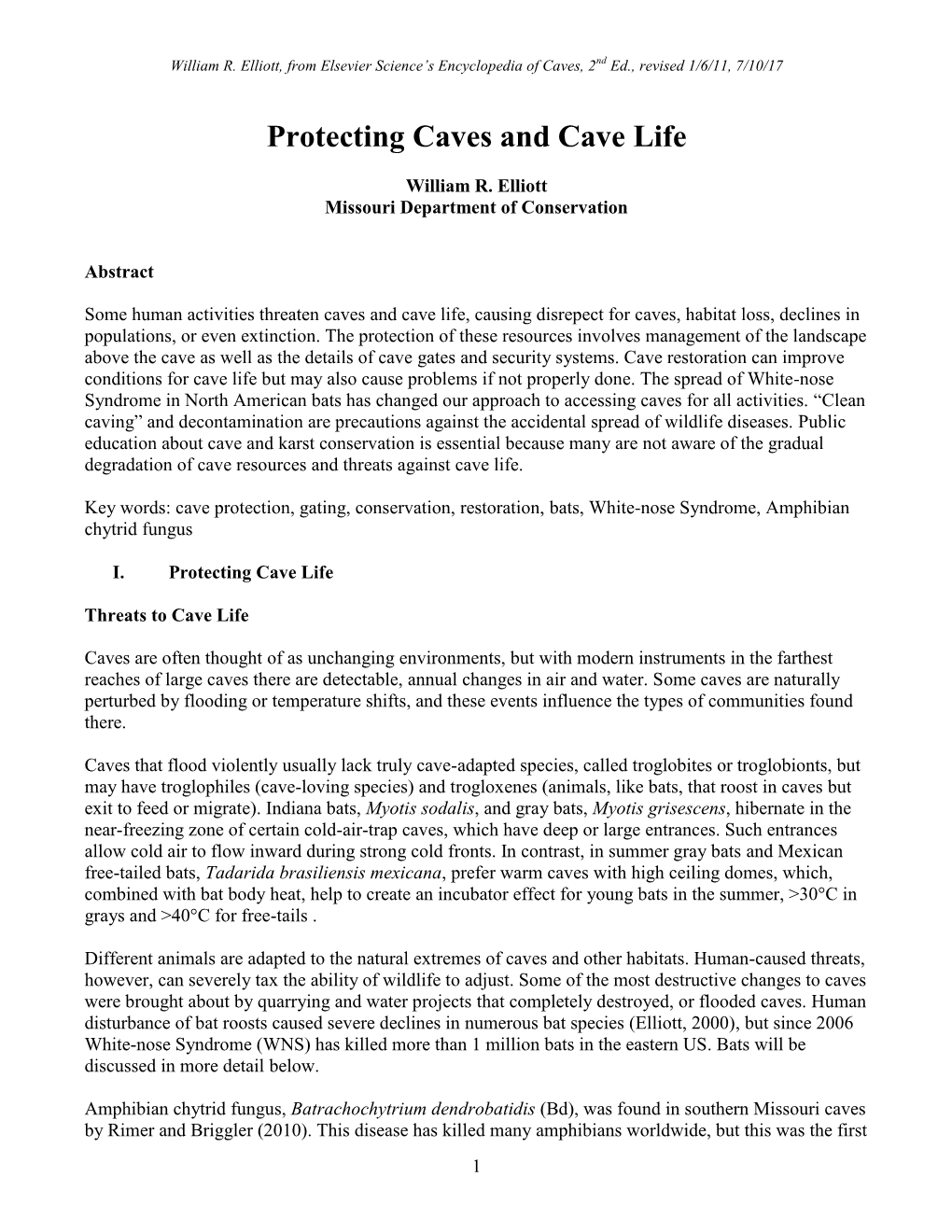 2011 Elliott Protecting Cave Life 2.Pdf