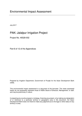 PAK: Jalalpur Irrigation Project