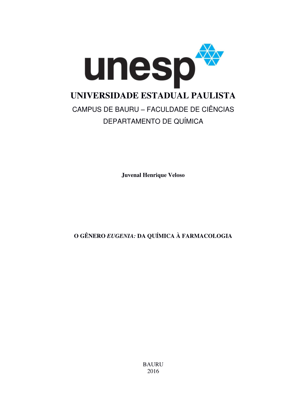 Faculdade De Ciências Departamento De Química