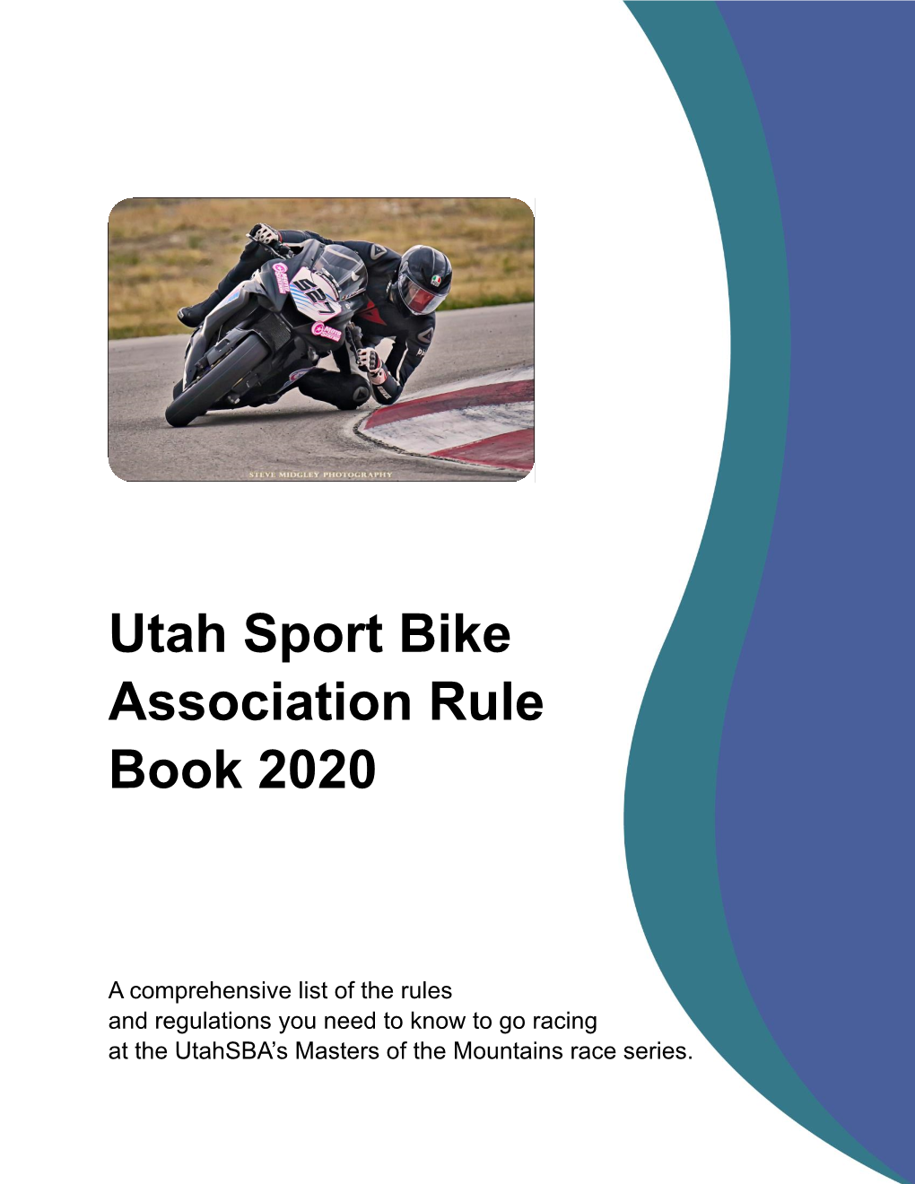 Utah Sport Bike Association Rule Book 2020