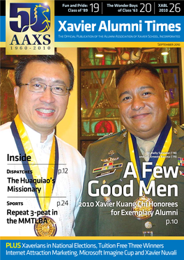 Xavier Alumni Times the Official Publication of the Alumni Association of Xavier School, Incorporated