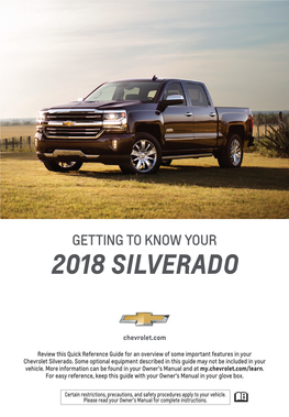 2018 Chevrolet Silverado Get to Know Guide
