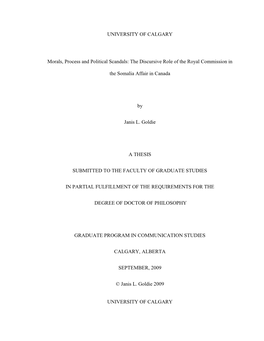 Morals, Process and Political Scandals: the Discursive Role of the Royal Commission In