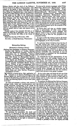 The London Gazette, November 27, 1860. 4587