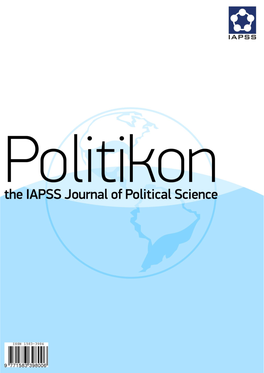 Politikon: IAPSS Political Science Journal Vol. 25