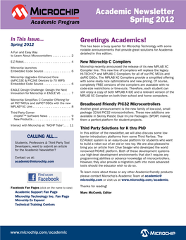 Academic Newsletter Spring 2012