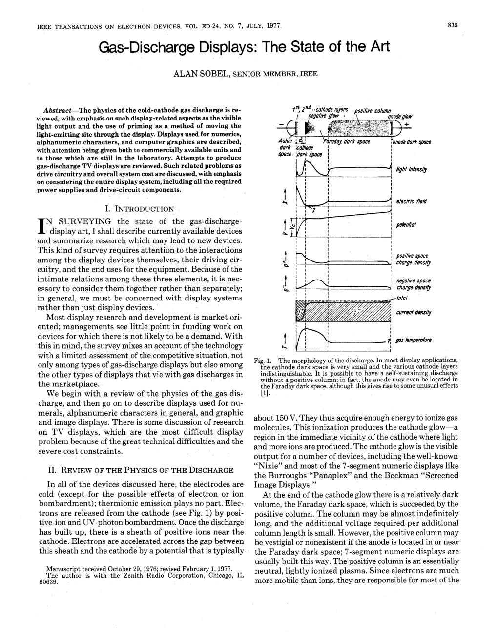 Gas-Discharge Displays: the Stateof the Art