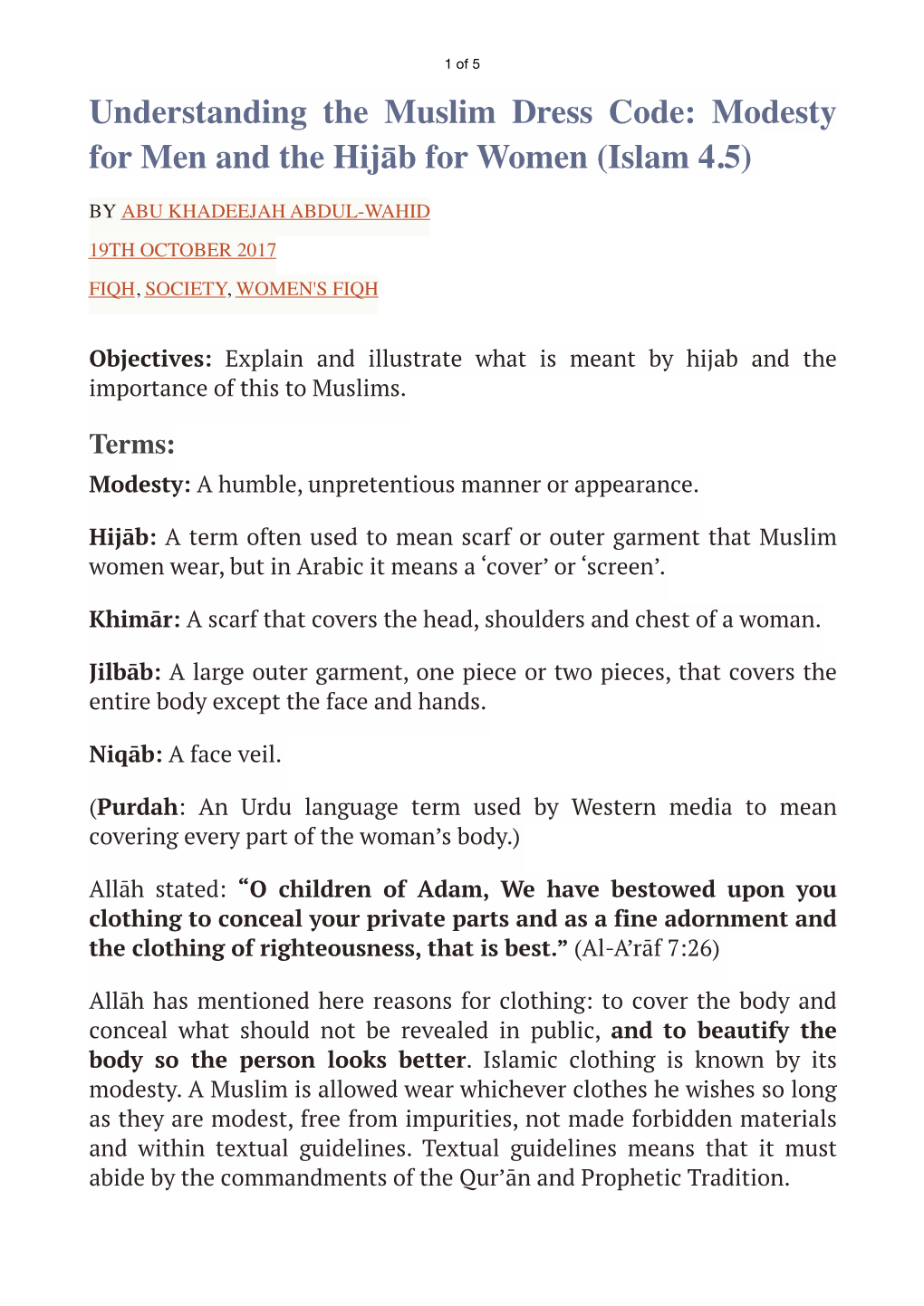 Hijab and the Importance of This to Muslims