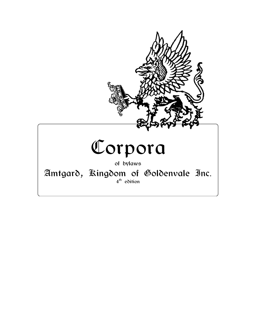 Goldenvale Corpora in 10/1994