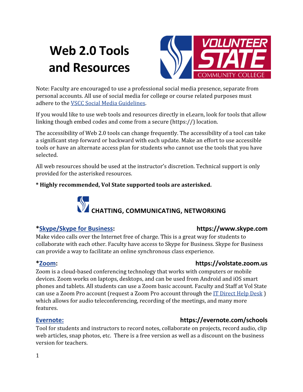 Web 2.0 Tools and Resources