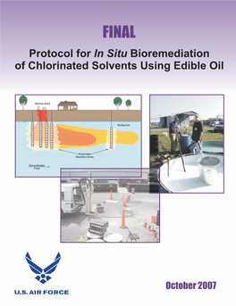 Protocol for in Situ Bioremediation of Chlorinated Solvents Using Edible Oil