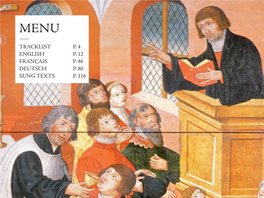 Hieronymus PRAETORIUS 8’51 Deutsches Magniﬁ Die Sakramente Die Deutsche Messe Deutsche (1585-1672) CD II Cat 5’00