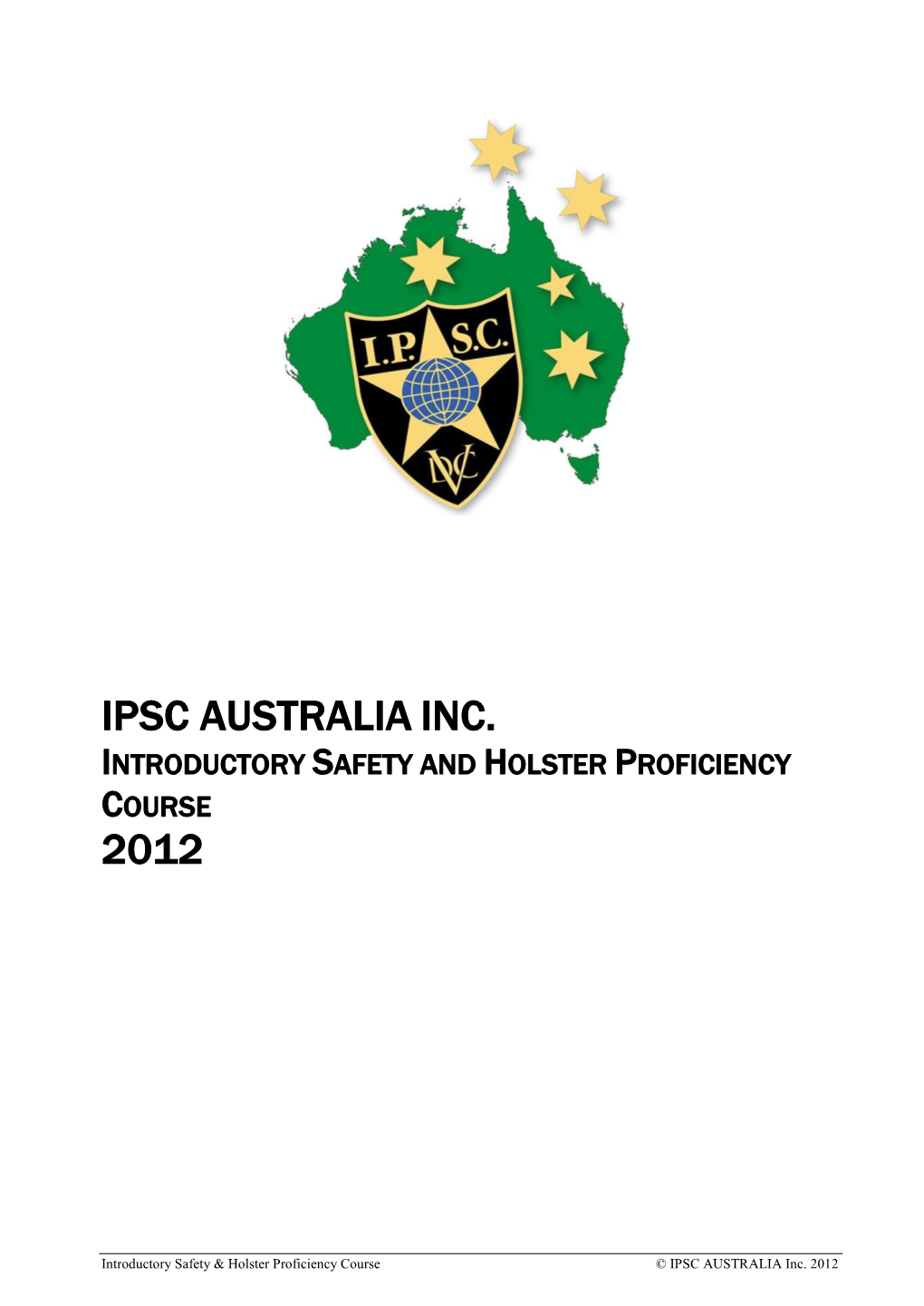 Intro Safety & Holster Profiency Manual