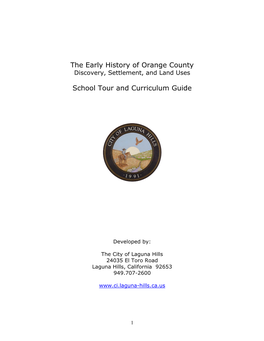 School Tour and Curriculum Guide (PDF)