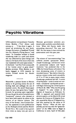 Psychic Vibrations