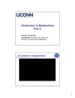 Introduction to Bioelectricity Part II