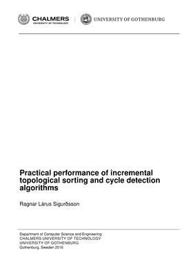 Practical Performance of Incremental Topological Sorting and Cycle Detection Algorithms