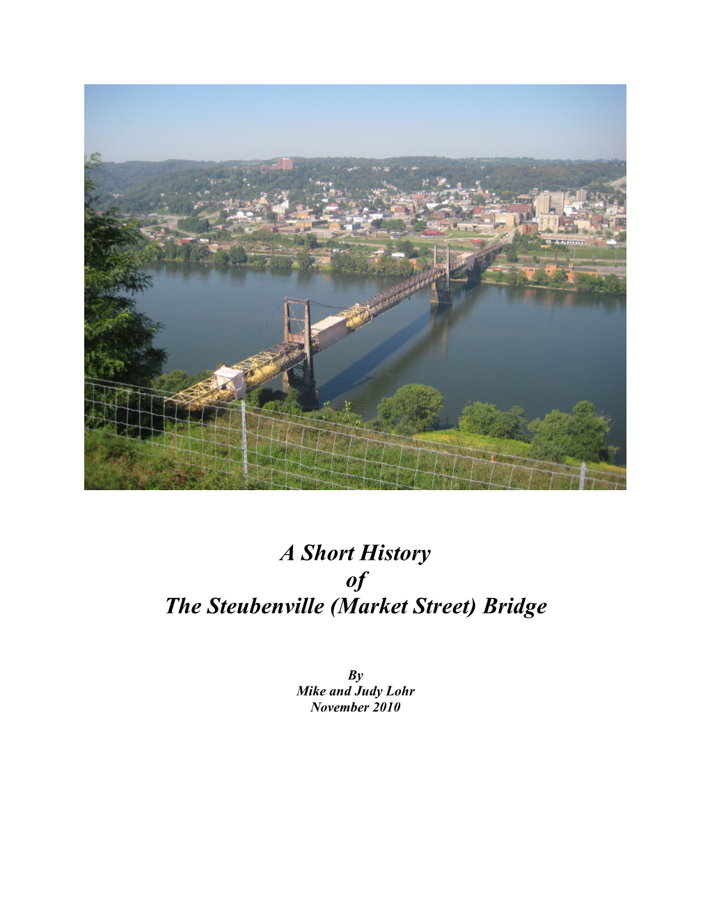 A Short History of the Steubenville (Market Street) Bridge