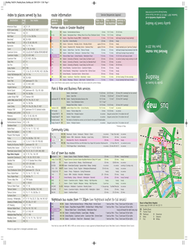 Busmap Feb2014 Reading Buses Busmap.Qxd 29/01/2014 12:06 Page 1