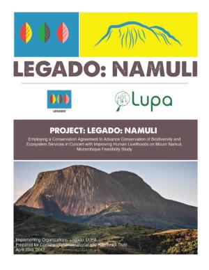 Species Lists for Mount Namuli, Mozambique