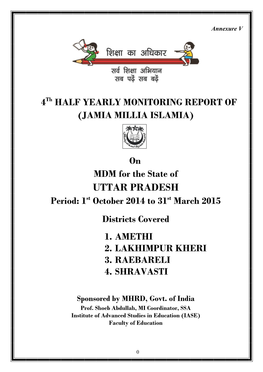 Report of (Jamia Millia Islamia)