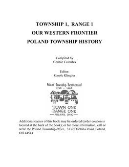 Introduction | Our Western Frontier | Poland Historical Society