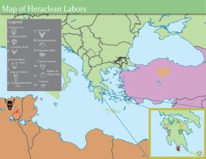 Map of Heraclean Labors