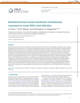 Mutational Load Causes Stochastic Evolutionary Outcomes In