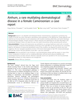 Ainhum, a Rare Mutilating Dermatological Disease in a Female