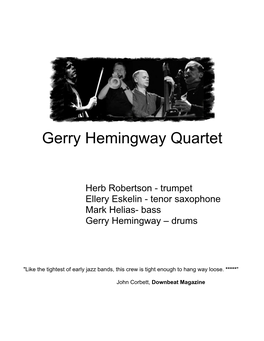 Gerry Hemingway Quartet