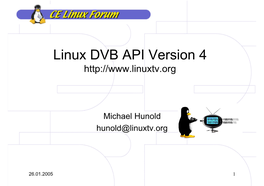 Linux DVB API Version 4