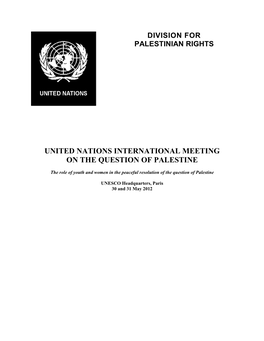 United Nations International Meeting on the Question of Palestine