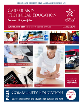Career and Technical Education Community Education