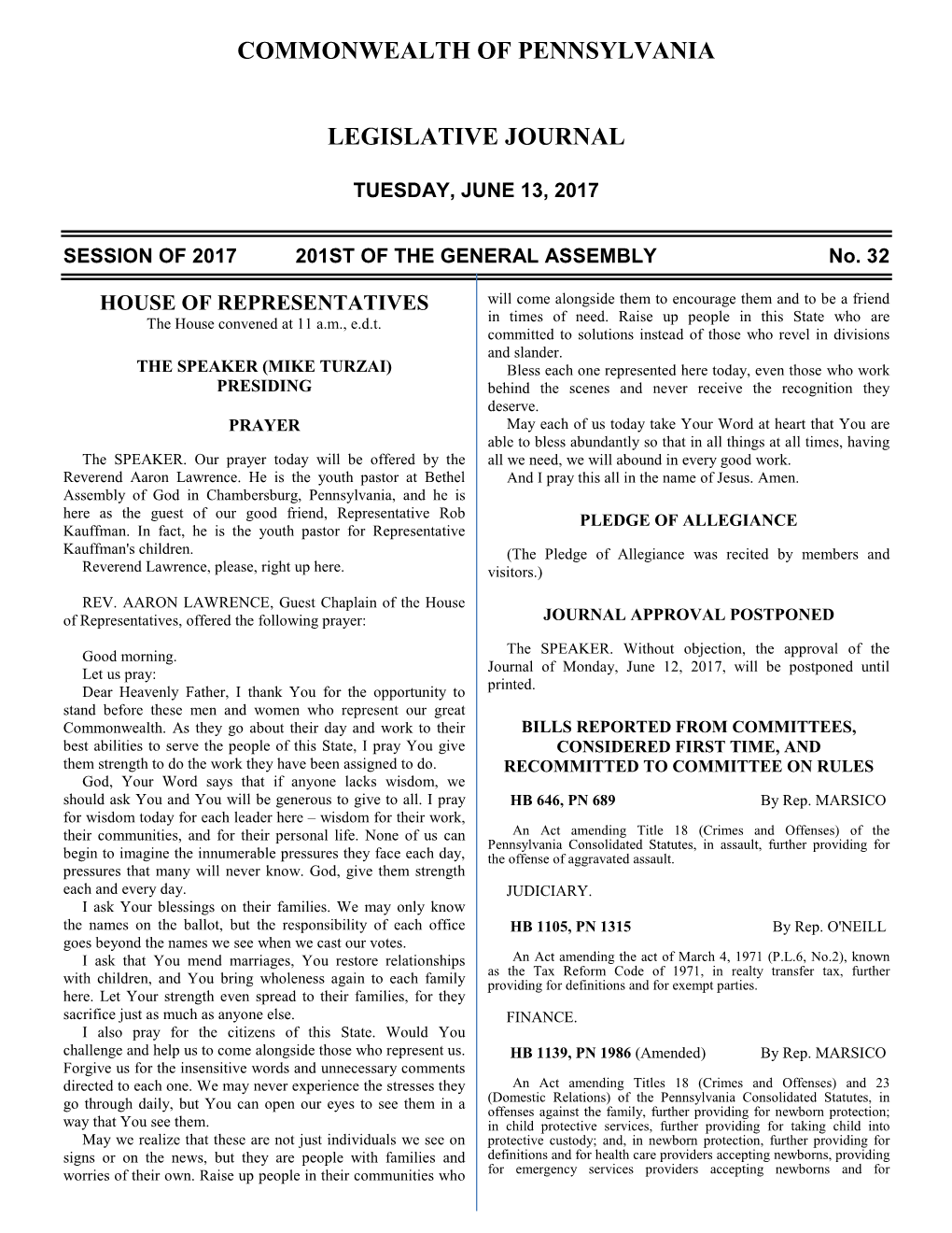1042 Legislative Journal—House June 13