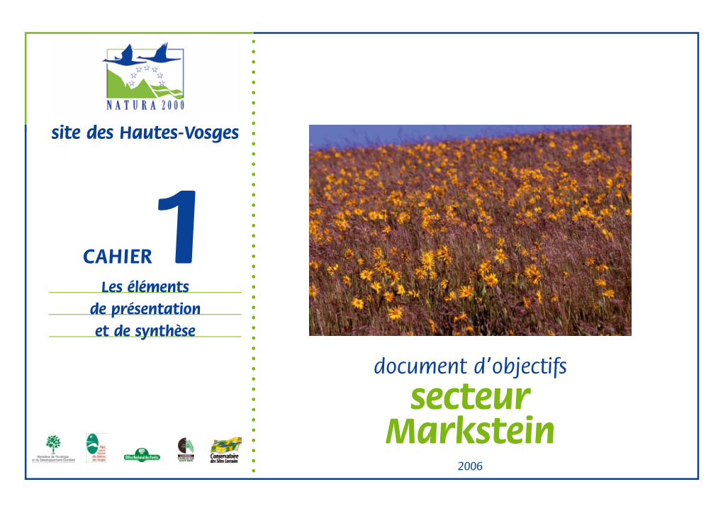 Secteur Markstein 2006 Chapitre 3 Les Diagnostics Biologiques Et Socio-Économiques A