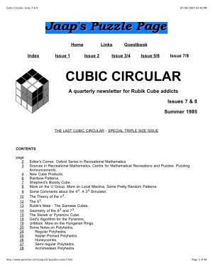 Cubic Circular, Issue 7 & 8