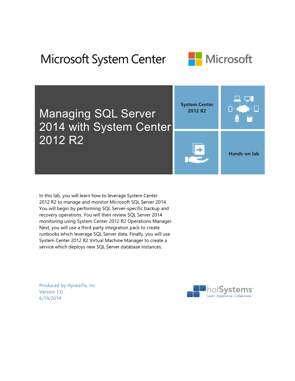 Managing SQL Server 2014 with System Center 2012 R2