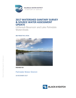 2017 Watershed Sanitary Survey & Source Water