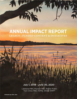 2020 Annual Legacy Amendment Impact Report