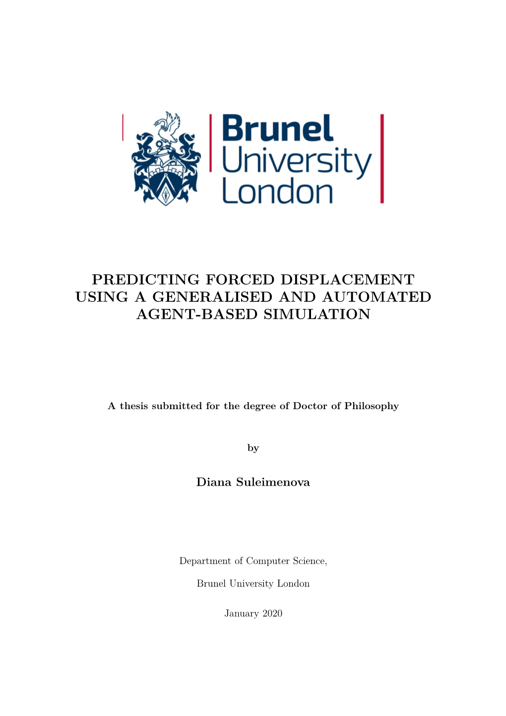 Predicting Forced Displacement Using a Generalised and Automated Agent-Based Simulation