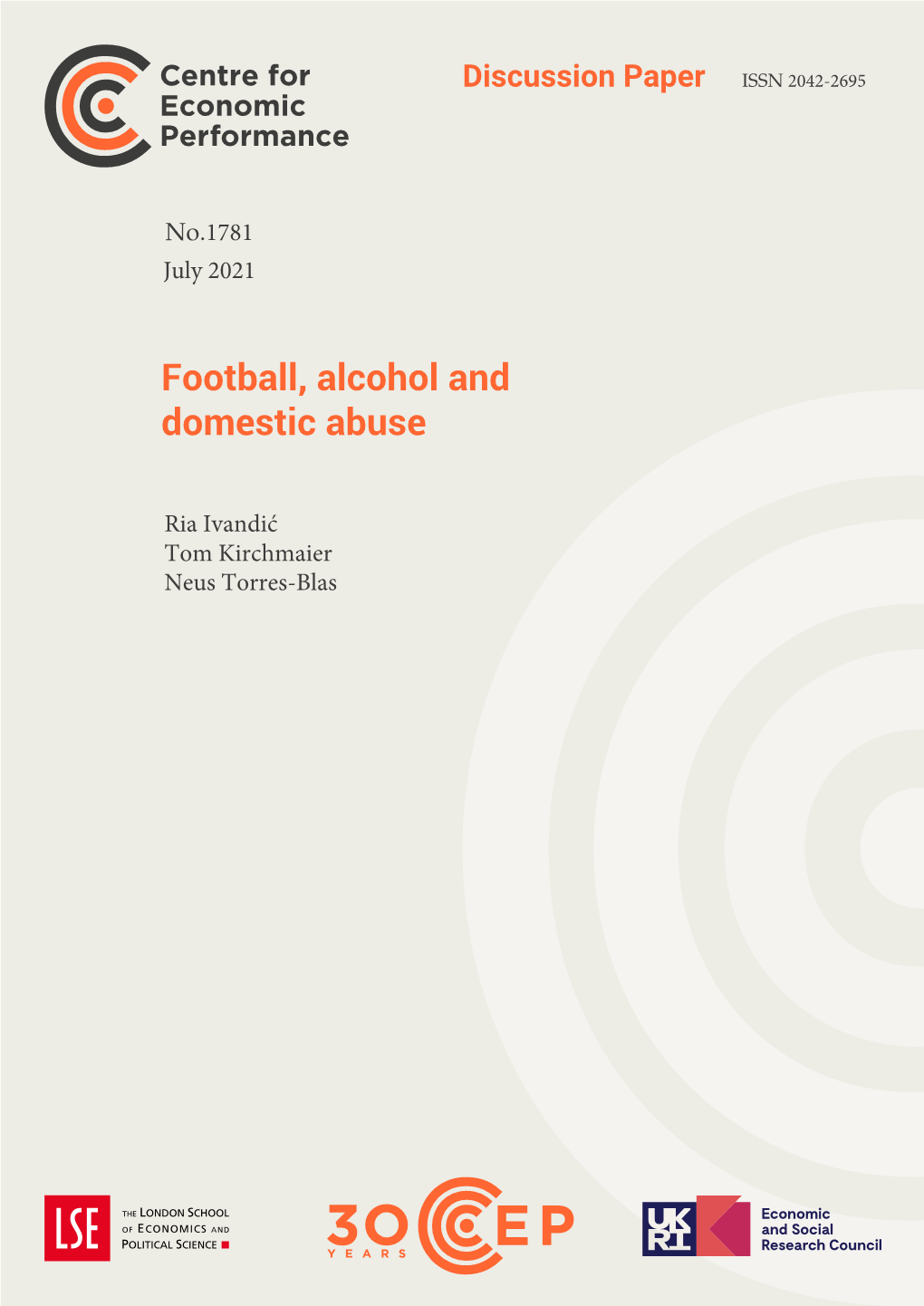 Football, Alcohol and Domestic Abuse