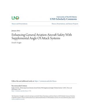 Enhancing General Aviation Aircraft Safety with Supplemental Angle of Attack Systems