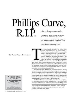Phillips Curve, R.I.P