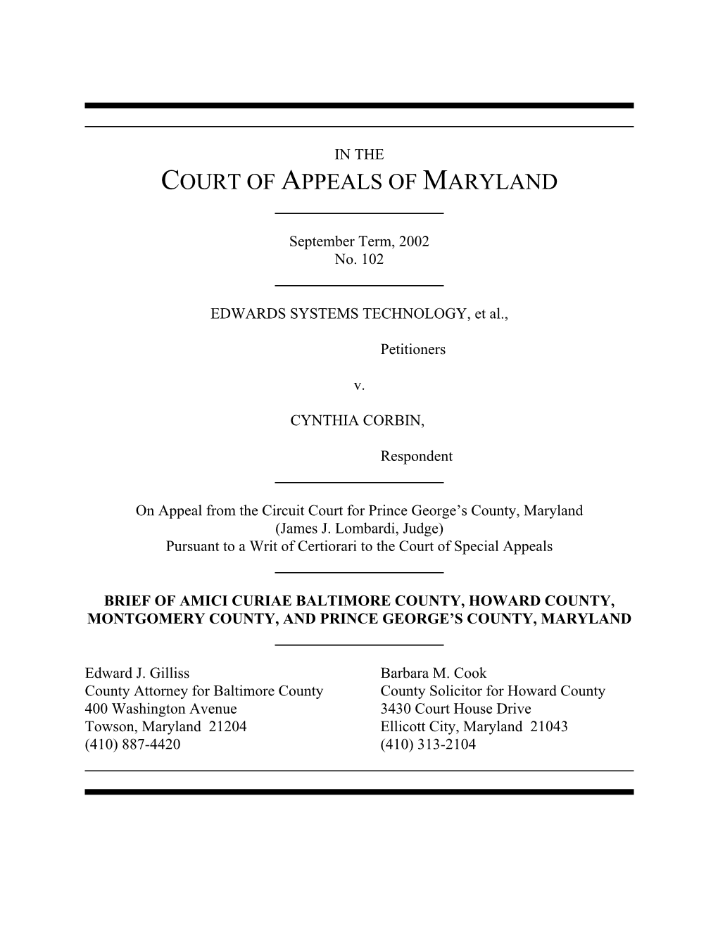 Court of Appeals of Maryland