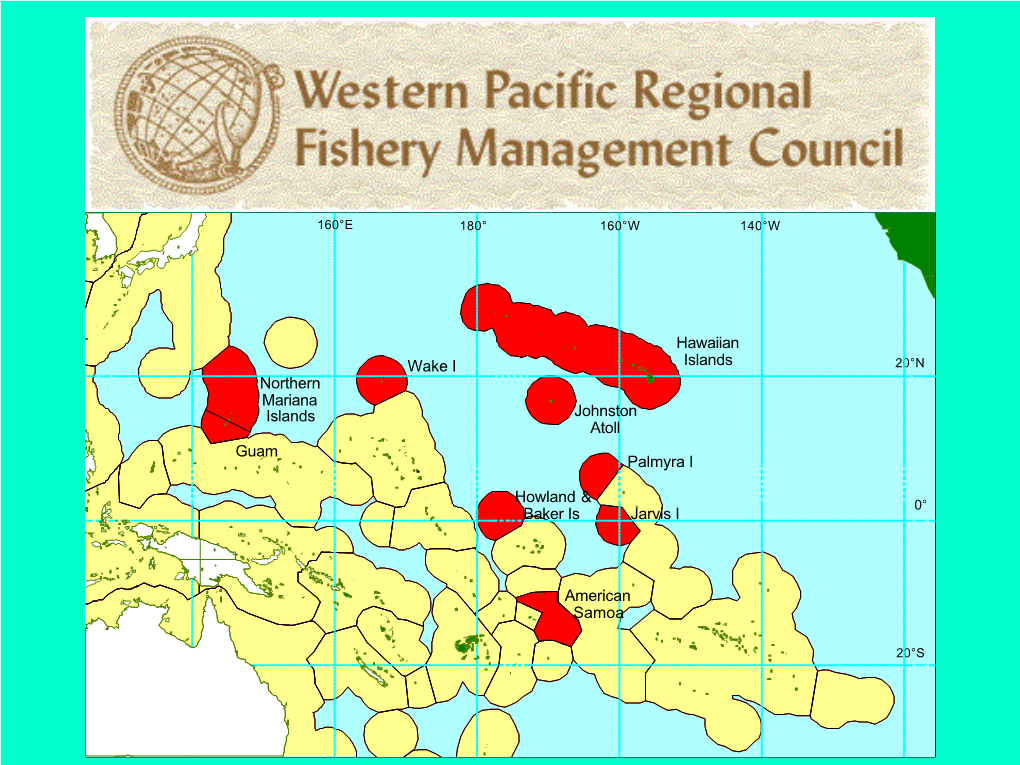 Wake I Northern Mariana Islands Hawaiian Islands Johnston Atoll