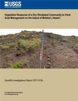 Vegetation Response of a Dry Shrubland Community to Feral Goat Management on the Island of Moloka‘I, Hawai‘I